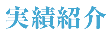 実績紹介